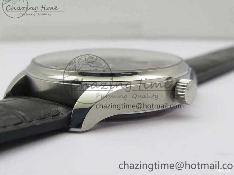 MIROTIME 0519 TimelessDesign Portuguese IW358304 ZF 1:1 Best Edition SS Blue Dial on Leather Strap A 7078